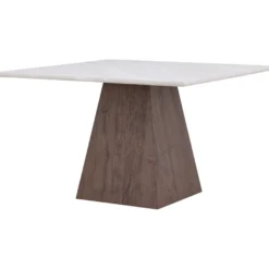 Ruokapöytä Venture Home Cael, 120x120cm, vaaleanharmaa