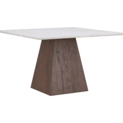 Ruokapöytä Venture Home Cael, 120x120cm, vaaleanharmaa