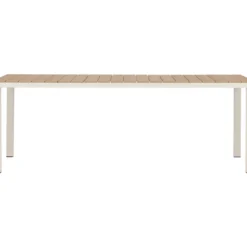 Ruokapöytä Venture Home Etna, 210x90cm, beige/puu