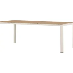 Ruokapöytä Venture Home Etna, 210x90cm, beige/puu