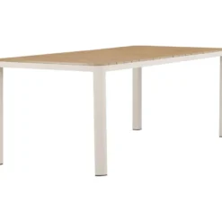 Ruokapöytä Venture Home Etna, 210x90cm, beige/puu