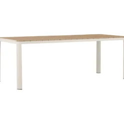Ruokapöytä Venture Home Etna, 210x90cm, beige/puu