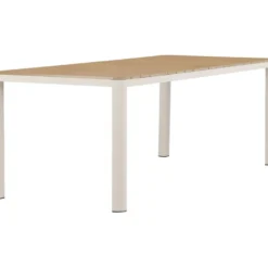 Ruokapöytä Venture Home Etna, 210x90cm, beige/puu