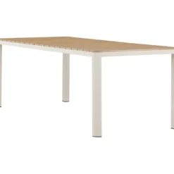 Ruokapöytä Venture Home Etna, 210x90cm, beige/puu