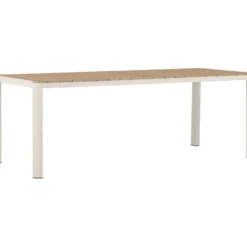 Ruokapöytä Venture Home Etna, 210x90cm, beige/puu