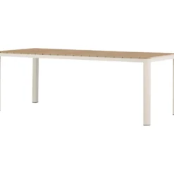 Ruokapöytä Venture Home Etna, 210x90cm, beige/puu