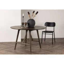 Ruokapöytä Venture Home Kaseidon, ⌀100cm, ruskea
