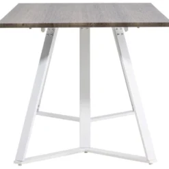 Ruokapöytä Venture Home Marina, 180x90cm, harmaanruskea/valkoinen