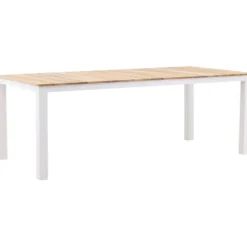 Ruokapöytä Venture Home Mexico, 210x100cm, tiikki/valkoinen