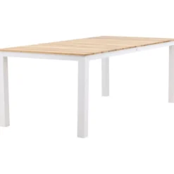 Ruokapöytä Venture Home Mexico, 210x100cm, tiikki/valkoinen