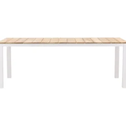 Ruokapöytä Venture Home Mexico, 210x100cm, tiikki/valkoinen