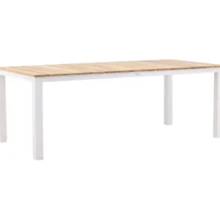 Ruokapöytä Venture Home Mexico, 210x100cm, tiikki/valkoinen