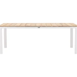 Ruokapöytä Venture Home Mexico, 210x100cm, tiikki/valkoinen