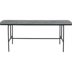 Ruokapöytä Venture Home Uno, 200x90cm, musta