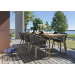 Ruokatuoli Hillerstorp Himmelsnäs, harmaa/tiikki