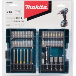 Ruuvauskärkisarja Makita B-55697, 43-osainen