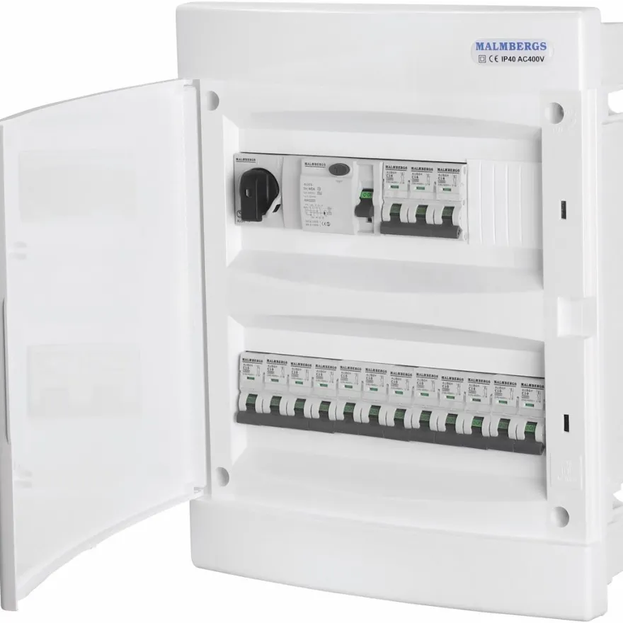 Ryhmäkeskus Malmbergs 2x12 modulia, IP40 uppoasennus