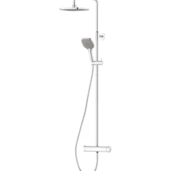 Sadesuihkusetti Mora LionX, termostaattihanalla, vettä säästävä, suihkupää ⌀200mm, kiiltävä kromi