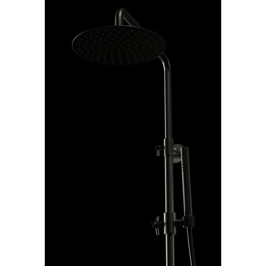 Sadesuihkusetti Scandtap Steel Pleasure 2, termostaattihanalla, suihkupää ⌀250mm, kiiltävä musta