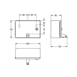 Saippua-annostelija KWC RODX619, rst, satiinipintainen
