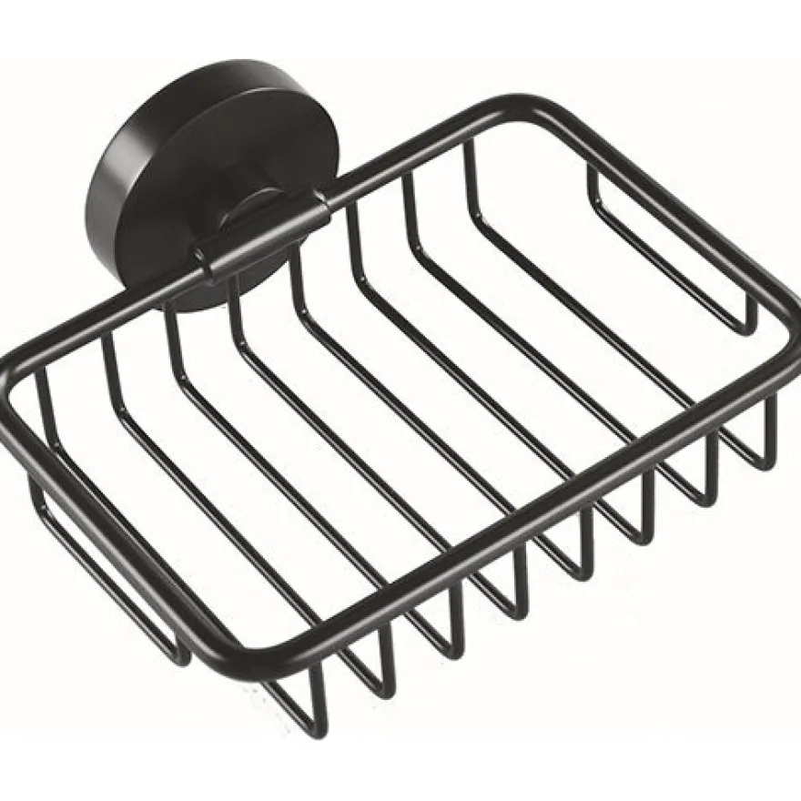 Saippuateline Bemeta Dark, 140x125x55 mm, musta