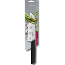 Santoku-kokkiveitsi Victorinox Swiss Modern, 17cm, musta