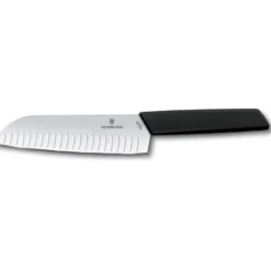 Santoku-kokkiveitsi Victorinox Swiss Modern, 17cm, musta