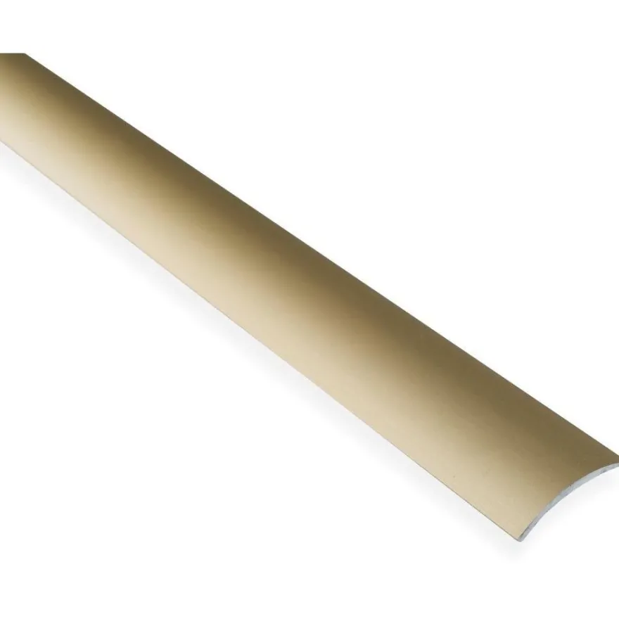 Saumalista Maler sileä, 5x30x2000mm, alumiini, tarra, kulta anodisoitu