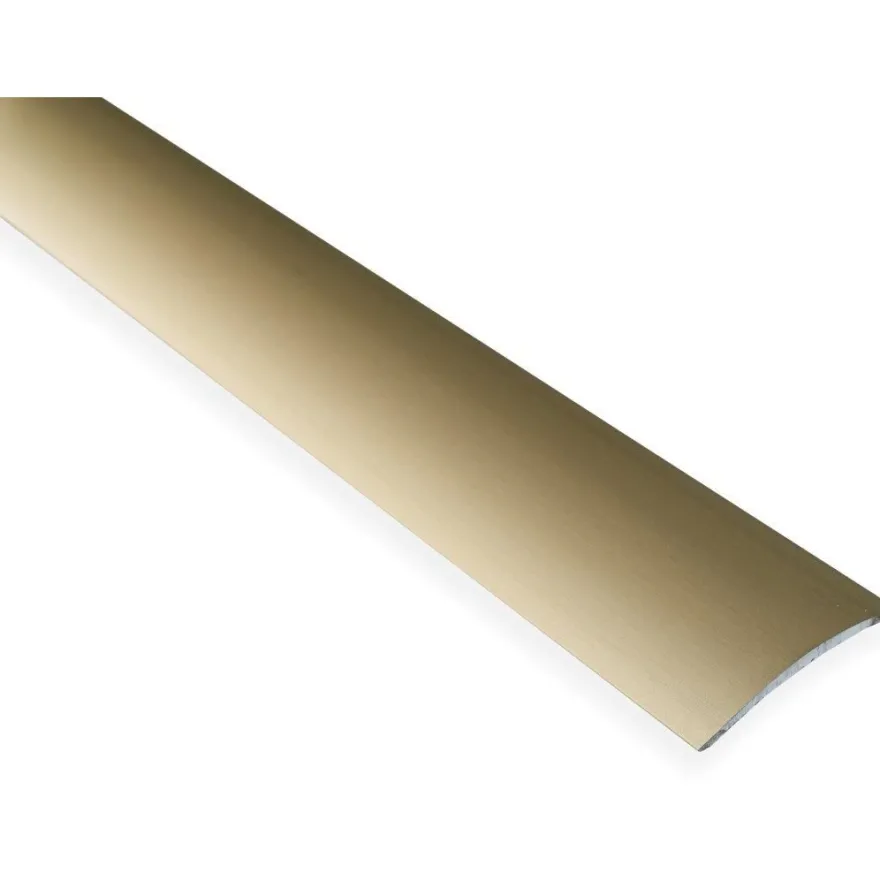 Saumalista Maler sileä, 5x40x2000mm, alumiini, tarra, kulta anodisoitu