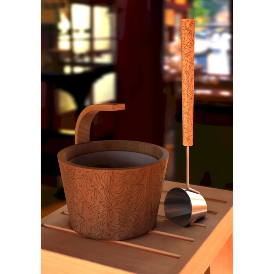 Saunakiulu SAWO Steamwater, 4 l, setri