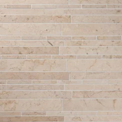 Sauvamosaiikki Qualitystone Crema Light, kiiltävä, verkolla, vapaa mitta