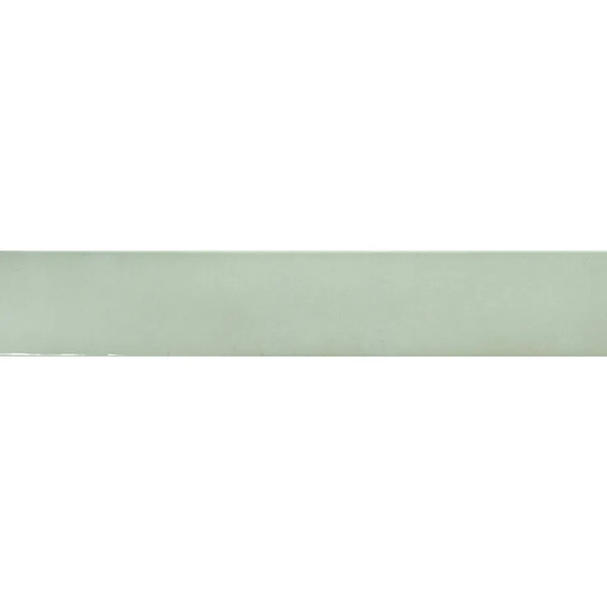 Seinälaatta Pukkila Manacor Mint, kiiltävä, laineileva, 6.5x40cm