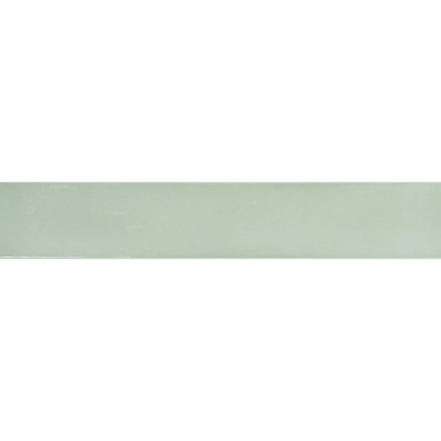 Seinälaatta Pukkila Manacor Mint, kiiltävä, laineileva, 6.5x40cm