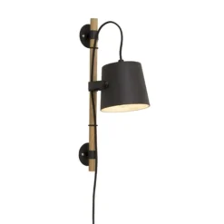 Seinävalaisin Aneta Lighting Espresso, musta