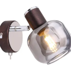 Seinävalaisin Globo Pallo, 40W, pronssi