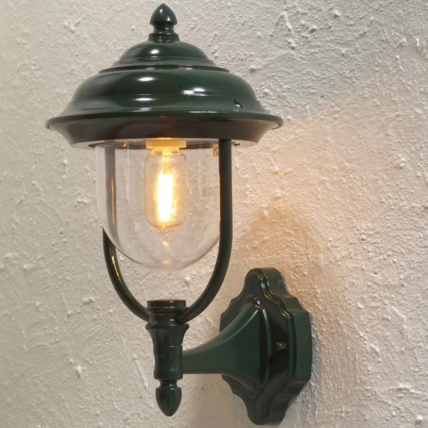 Seinävalaisin Konstsmide Parma 7223-600, 240x260x430mm, yläsuunta, vihreä