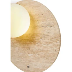 Seinävalaisin Linento Lighting Tor- Look-D beige/valkoinen