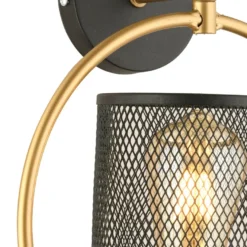 Seinävalaisin Linento Lighting AP-34, ø25cm, E27, max. 40W, IP20, musta