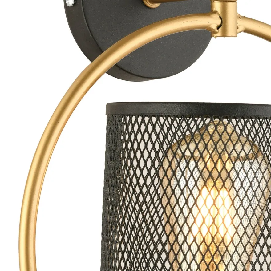 Seinävalaisin Linento Lighting AP-34, ø25cm, E27, max. 40W, IP20, musta