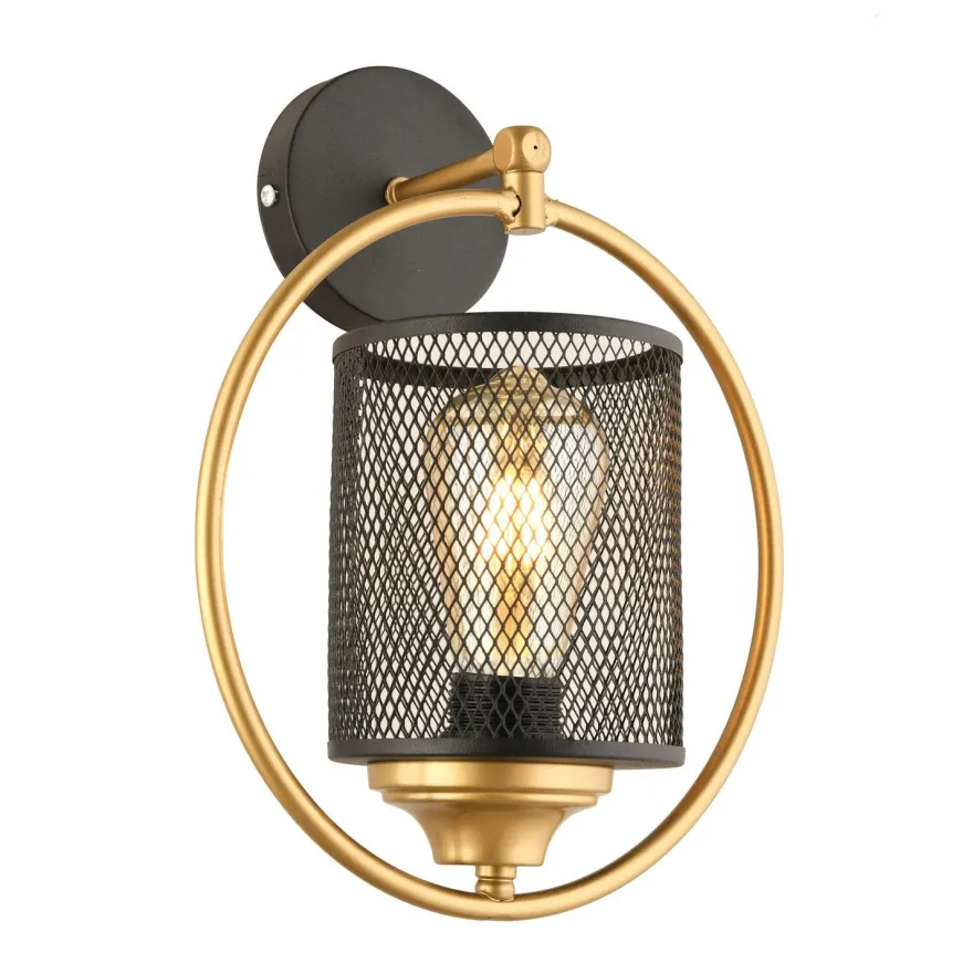Seinävalaisin Linento Lighting AP-34, ø25cm, E27, max. 40W, IP20, musta
