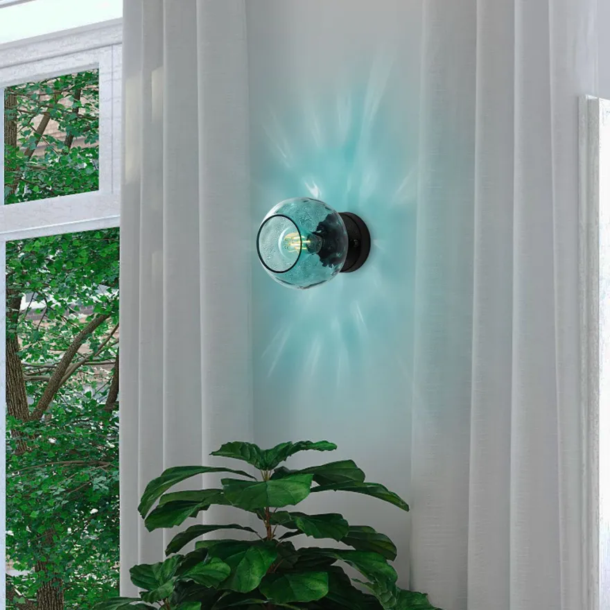 Seinävalaisin Linento Lighting Benek, Ø15cm, E27, eri värejä
