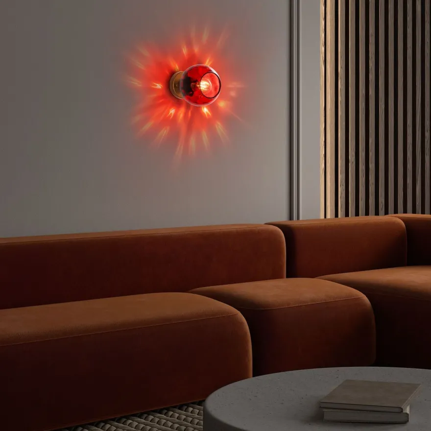 Seinävalaisin Linento Lighting Benek, Ø15cm, E27, eri värejä