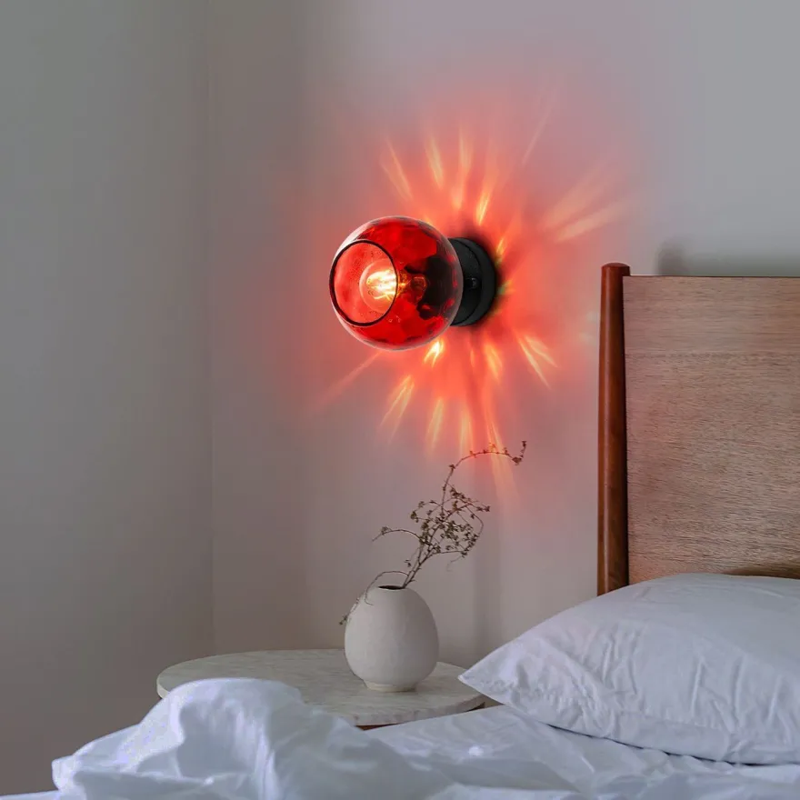 Seinävalaisin Linento Lighting Benek, Ø15cm, E27, eri värejä