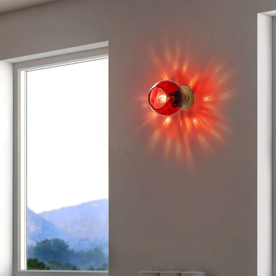 Seinävalaisin Linento Lighting Benek, Ø15cm, E27, eri värejä