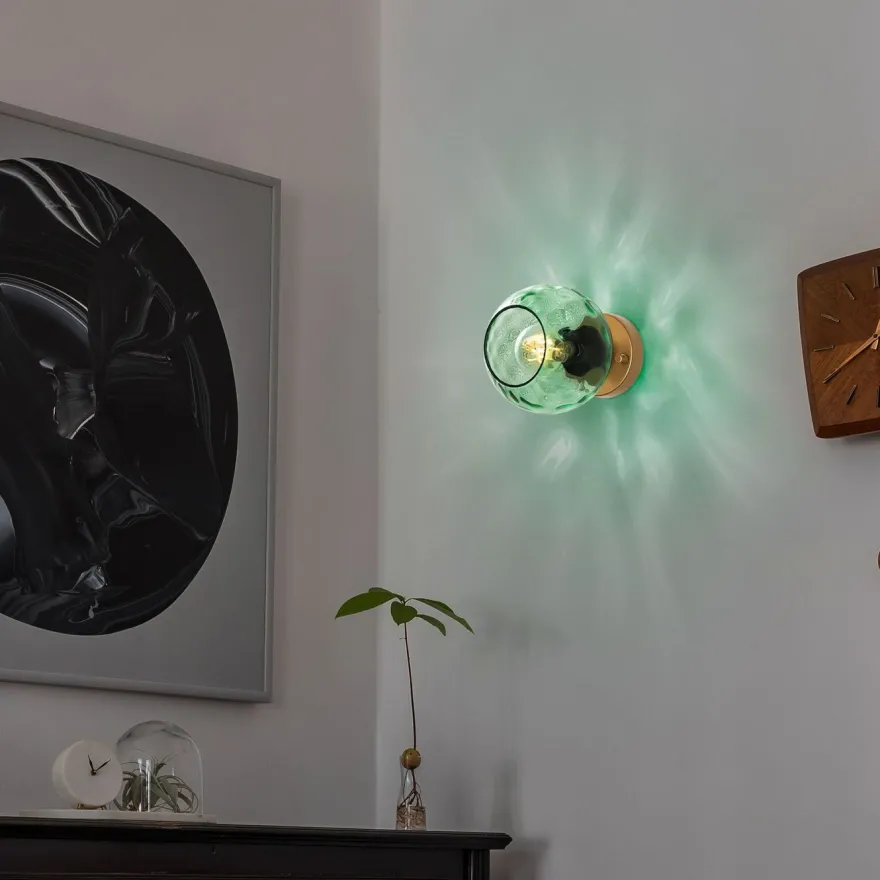 Seinävalaisin Linento Lighting Benek, Ø15cm, E27, eri värejä