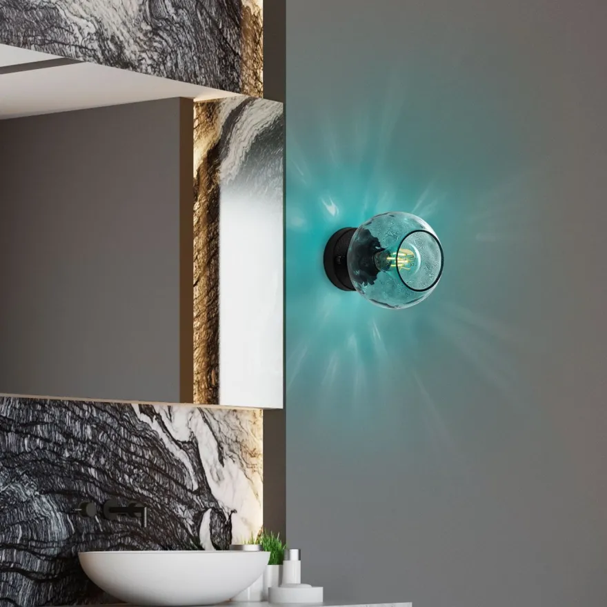 Seinävalaisin Linento Lighting Benek, Ø15cm, E27, eri värejä
