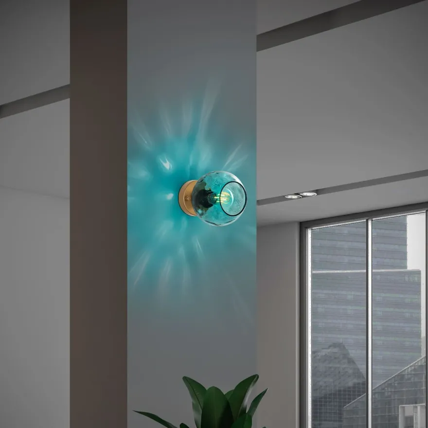 Seinävalaisin Linento Lighting Benek, Ø15cm, E27, eri värejä