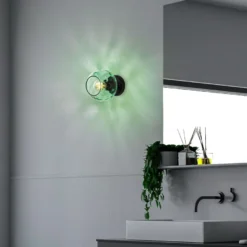Seinävalaisin Linento Lighting Benek, Ø15cm, E27, eri värejä