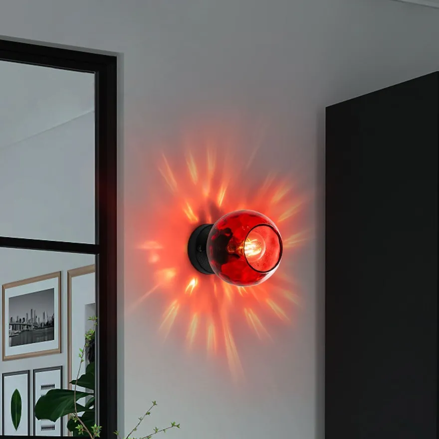 Seinävalaisin Linento Lighting Benek, Ø15cm, E27, eri värejä