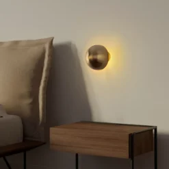 Seinävalaisin Linento Lighting Fungal, G9, kulta, eri kokoja